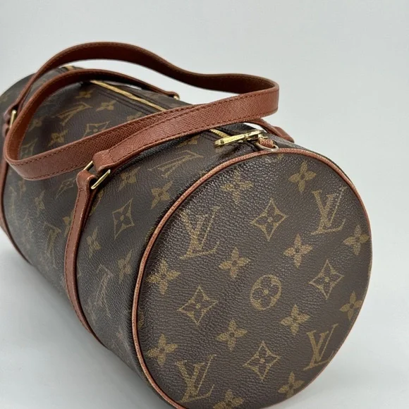 Louis Vuitton Papillon 30 Handbag in Brown Monogram Coated Canvas - Picture 6 of 11